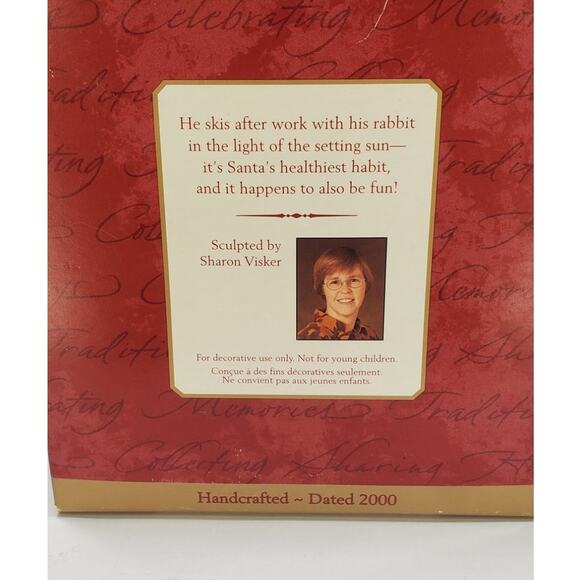 Vintage Hallmark Keepsake Ornament “Kris "Cross Country" Kringle” 2000 - Picture 7 of 8